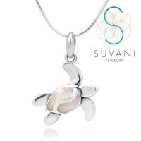 ราคา SUVANI เงินแท้ 92 5 จี้เต่าทะเล สุดน่ารัก ฝังด้วยเปลือกหอยมุก Mother of Pearl จี้พร้อมสร้อยคอ เครื่องประดับเงินแท้ (12844889947)