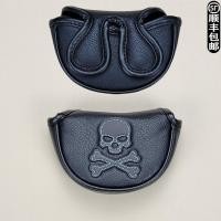 ราคา Universal personality skull golf club cover club head cover size semi circular big head putter cover ball head cap cover (18828111991)