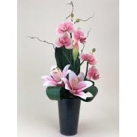 ราคา แจกันดอกไม้ประดิษฐ์ แจกันดอกไม้ปลอมตกแต่งบ้าน ดอกไม้ปลอมพร้อมแจกัน (18976907147)