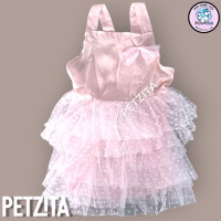 ราคา พร้อมส่ง SALE เดรสสีสันสดใส แต่งระบายชีฟองชั้นๆๆๆ ลายจุดกลมขาว งานป้าย FOR PET เสื้อผ้าสัตว์เลี้ยง เดรสสุนัข ชุดหมา เสื้อแมว (9172598802)