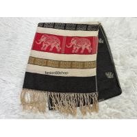 ราคา ผ้าพันคอ ผ้าคลุมไหล่ ลายช้าง ผ้าพันคอลายไทย มีหลายสี พร้อมส่ง (20603856723)
