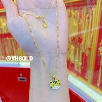 ราคา สร้อยคอทอง2สลึง YHGOLD สร้อยพร้อมจี้ลงยา ทองคำแท้96 5 (17767465524)