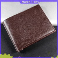 ราคา กระเป๋าสตางค์ผู้ชายมาร์ชสินค้าพรีเมี่ยมกระเป๋าใส่เงินของผู้ชายหนังแท้หนังวัวแท้กระเป๋าสตางค์สำหรับผู้ชายสั้นสีดำกระเป๋าเงิน Portefeuille Homme (20480001687)