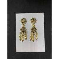 ราคา ต่างหูหนีบพลอยเพชรซีกโบราณหลายลายแบบนพเก้า (14773876772)