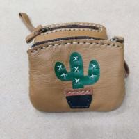 ราคา กระเป๋าใส่เหรียญ ขนาด 3 5 x 4 5 นิ้ว เย็บมือจากหนังวัวแท้ทั้งใบ ตะบองเพชร 1 (20413083858)