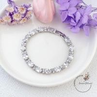 ราคา พร้อมส่ง สร้อยข้อมือเพชรสีรวม สร้อยข้อมือเพชรรอบ งานเพชรCZ งานเจ้าสาว ใส่ออกงาน แบบเยอะ Set 1 (19427189115)