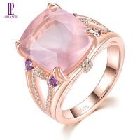 ราคา Lohaspie เครื่องประดับ9 5กะรัตแท้แหวนเงิน925เงินขายเดิมแหวนกุหลาบทองโรสควอร์ตชุบพลอยสีชมพูอ่อนแหวนแฟชั่นผู้หญิงเครื่องประดับเงิน925 (20526608563)