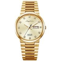 ราคา นาฬิกาข้อมือผู้ชาย RHYTHM Automatic รุ่น A1201S01 เงินหน้าเงิน A1201S02 เงินหน้าขาว A1201S03 ทองหน้าขาว A1201S04 ทองหน้าทอง ขนาดตัวเรือน 38 มม ตัวเรือน สายStainless (20013129828)