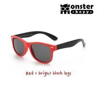 ราคา แว่นตาเด็ก Monster Boyy สำหรับเด็กอายุ 3 12 ปี กันแดด กันรังสี UV400 Model 8 ทรง wayfarer (19961568571)