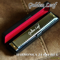 ราคา Golden Leaf ฮาร์โมนิก้า Tremolo Harmonica ขนาด 24 ช่อง คีย์ C G A (20882950294)