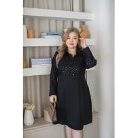 ราคา ชุดเดรสคนอ้วนอก 42 44 46 48 ชุดไปงานแต่งคนอ้วน ชุดเดรสคนอ้วน ชุดไปสมัครงานคนอ้วน ชุดทำงานคนอ้วน (20015051075)