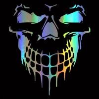 ราคา ANGELIO เท่ห์สร้างสรรค์สติ๊กเกอร์ไวนิลกันน้ำติดกระจกหลังแบบ DIY ฟิล์มรถเก๋งสะท้อนแสงสติ๊กเกอร์ตลกตกแต่งรถสติกเกอร์ตกแต่งรถรูปหัวกะโหลกอุปกรณ์ตกแต่งภายนอก (19943970067)