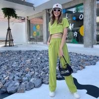 ราคา ฮ็อตฮิตชุดเซ็ตกางเกงขายาว เสื้อผูกเอวเสื้อเอวลอย กางเกงขายาว ชุดซ็ตขายาวาเซ็ต (13994689718)