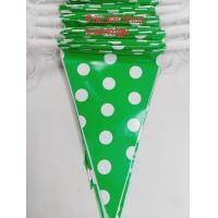 ราคา ธงราวสามเหลี่ยมลายจุดสีเขียวธงราวสามเหลี่ยมธงประดับธงปาร์ตี้ธงงานเลี้ยงธงงานวัดธงทิวธงร้านอาหารธงตกแต่งร้านธงแค้มป์ปิ้งธงราวปีใหม่ธงปาร์ตี้ (19809948369)
