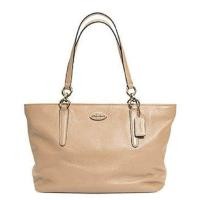 ราคา กระเป๋าถือ ทรง Tote หนังแท้ หนังนิ่ม ใบใหญ่ เบา มีซิปปิดด้านบน ทรงสวยหรู รุ่นแนะนำ COACH 33961 CHICAGO ELLIS PEBBLED LEATHER TOTE BAG Nude (7375379)