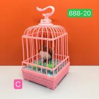 ราคา 888 20 ของเล่นนกในกรง ร้องได้ ขยับตัวได้ ใส่ถ่าน กรงนกกันขโมย (17061353307)