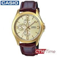 ราคา Casio Standard นาฬิกาข้อมือสุภาพบุรุษ รุ่น MTP V301GL 9AUDF สายหนังสีน้ำตาล (2460872357)