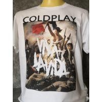 ราคา เสื้อวงนำเข้า Coldplay Viva La Vida Britpop Oasis Blur Pulp Shed Seven Stereophonics Arctic Monkeys Style Vintage T Shir เกรด ไซส์ (16996648831)
