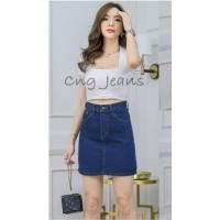 ราคา กระโปรงยีนส์ทรงเอสั้น กระโปรงยีนส์เอวสูง งานป้าย Cng jeans (13281839101)