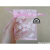ราคา SRY ถุงผ้าตาข่าย สีชมพู 9x12ซม 12ใบ ถุงตาข่ายเล็ก ลายดอกไม้ ถุงตาข่ายหูรูด ถุงใส่ของชำร่วย แบบหูรูด ถุงใส่ของขวัญ ถุงตาข่ายมีเชือกรูด (20303642725)