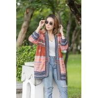 ราคา เสื้อคลุมพิมพ์ลายผ้าฝ้ายเชียงใหม่ทรงเก๋ๆสวยๆ (21191410702)