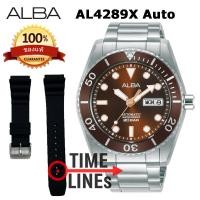 ราคา ALBA AUTOMATIC รุ่น AL4279X AL4281X AL4283X AL4289X AL4291X AL4293X ขอบยัก พร้อมสายซิลิโคนและกล่องดีไซน์ นาฬิกาชาย เครื่องออโต้ ประกันศูนย์ ALBA 1 ปี (15066542088)