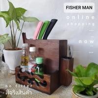 ราคา ที่เก็บมีด ที่เสียบมีด ที่เสียบมีดไม้สัก Knife block Knife holder (2571202808)