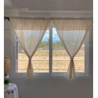 ราคา ผ้าม่านหน้าต่าง สไตล์มินิมอล แบบมีเชิง กว้าง110สูง130ซม สีธรรมชาติ ผ้าม่านผ้าฝ้าย ผ้าฝ้าย ผ้าม่านวินเทจ ผ้าม่านดิบ (9901053676)