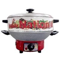 ราคา กะทะไฟฟ้า InterNational 12นิ้ว รุ่นOK912A ปรับไฟได้ พร้อมซึ้งสำหรับนึ่ง แสตนเลส (10519115811)