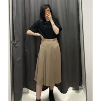 ราคา UNIQLO กระโปรงแคบจับจีบข้างสำหรับผู้หญิงในฤดูใบไม้ร่วงเครื่องแบบ JK กระโปรงลายตารางสำหรับผู้หญิง456446 456445 (20333654664)