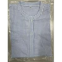 ราคา Uniqlo เสื้อเชิ้ตคอปกลายทางผ้าลินินสำหรับผู้หญิงเสื้อเชิ้ตแขนสามส่วนเสื้อยืดผู้หญิงแฟชั่น Y433627 448963 449037 (17652027162)