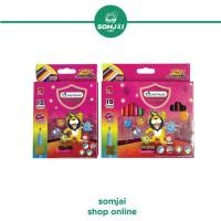 ราคา Master art มาสเตอร์อาร์ต ดินสอสีไม้มาสเตอร์อาร์ต แท่งสั้น ซุปเปอร์ไบรท์ 18 สี (20413740156)