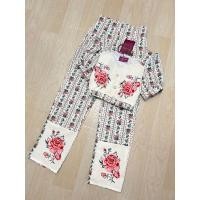 ราคา ชุดเซต2ชิ้น เสื้อแขนสั้นกับกางเกงขายาว ลายดอกไม้สุดเก๋ งานป้าย (21092848630)