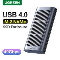 ราคา UGREEN USB4 0 40Gbps กล่อง M 2 SSD NVMe เข้ากันได้กับ Thunderbolt 3 4 USB3 2 3 1 3 0คอมพิวเตอร์เดสก์ท็อปโน้ตบุ๊กแบบ Type C SSD กล่องฮาร์ดดิสก์ภายนอกแบบ Solid State พร้อมสายเคเบิลแบบ C ถึง C สำหรับแล็ป