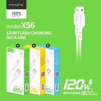 ราคา Maimi สายชาร์จ รุ่น X56 สายUSB สีขาว Lightning TypeC MicroUSB สายยาว 1 5 เมตร สายชาร์จไอโฟน ไอแพด แอนดรอยด์ ของแท้ 100 ประกัน 1ปี (19552489160)