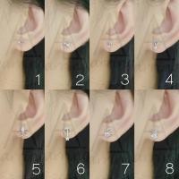 ราคา มินิมอลสีเงิน81 ต่างหูมินิมอลแบบติดหู ราคาต่อ1คู่ พร้อมแป้น ทับหลัง แบบโลหะทุกคู่ (19316169895)