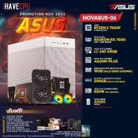 ราคา iHAVECPU NOVASUS 06 AMD RYZEN 5 7500F 3 7GHz 6C 12T A620M RX 7600 8GB 16GB DDR5 5200MHz M 2 500GB 650W 80 BRONZE CS240 (20916502594)