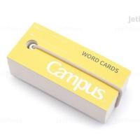 ราคา Campus Word Cards สมุดจดศัพท์ การ์ดคำศัพท์ แบบพกพา สินค้านำเข้าจากญี่ปุ่น มี 3 สี สีพาสเทล ใช้งานสะดวก เนื้อกระดาษดี (16220193299)