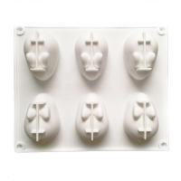ราคา 3D กระต่ายรูปร่างซิลิโคนแม่พิมพ์เค้ก6 Cavity มูสขนมเบเกอรี่กระต่ายแม่พิมพ์ช็อคโกแลตภาชนะขนมตกแต่ง DIY แม่พิมพ์ (12540387562)