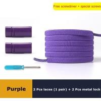 ราคา 1คู่สีดำเชือกผูกรองเท้ายืดหยุ่นไม่มีผูกเชือกผูกรองเท้าแม่เหล็กโลหะล็อคชายและหญิงอุปกรณ์รองเท้าขี้เกียจเชือกผูกรองเท้าของรองเท้าผ้าใบ (19902887410)