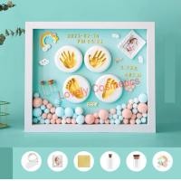 ราคา กรอบรูปปั้มมือ เท้าเด็กทารก ทำเอง DIY กรอปรูปเด็กแรกเกิด ปั้มมือเท้าทารกDIY พร้อมจัดส่ง (12458045952)