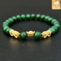 ราคา ข้อมือปี่เซียะทองแท้ ตัวคู่ ก้อนทอง หินมงคล น้ำหนักทอง 0 45 0 55 กรัม ทองคำแท้ 99 99 24K มีใบรับประกันสินค้า (2691102572)