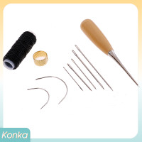 ราคา Konka 1ชุดเข็มเย็บหนังเย็บ awl เข็มด้ายด้ายด้ายเข็มเข็มนาฬิกาซ่อม (19988388323)