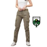 ราคา กางเกงขายาว กางเกงคาร์โก้ ทรงขากระบอกเล็ก ผ้ายืด กางเกงคาร์โก้ผู้หญิง (19253689784)