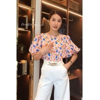 ราคา Cho ov เสื้อลายดอก เสื้อแขนบอลลูน เสื้อคอกลม เสื้อแขนสั้น เสื้อผ้าไหมอิตาลี่ เสื้อใส่ไม่ร้อน เสื้อใส่สะบาย เสื้อแฟชั่น เสื้อใส่ทำงาน เสื้อใส่เที่ยว เสื้อใส่ทำบุญ (19128640179)