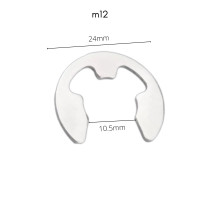 ราคา แหวนล็อกตัวอี 10ตัว แพ็ค สีเงิน แหวนล็อกเกือกม้า แหวนตัวอี แหวนเกือกม้า E ring ring clip M1 5 M12 (17657389364)