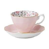 ราคา Royal Albert 8704026135 Rose Confetti Formal Vintage Boxed Teacup and Saucer Set (2150520290)