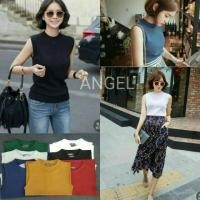 ราคา ส่งเร็ว CHA NAN TOPSHOP เสื้อแขนกุดคอปีน งานป้าย (9627251598)
