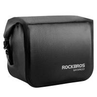 ราคา ROCKBROS Bike Handlebar Bag Waterproof Bicycle Handlebar Front Frame Storage Basket for MTB Cycling Foldable Bicycle City Bike (13841186007)