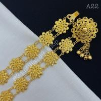 ราคา เข็มขัดชุบทอง เข็มขัดลายไทยประยุกต์ เข็มขัดล้านนา เข็มขัดผ้าซิ่น เข็มขัดออกงานต่างๆ เข็มขัดเล็ก สินค้าพร้อมส่งจากประเทศไทย (17459177697)